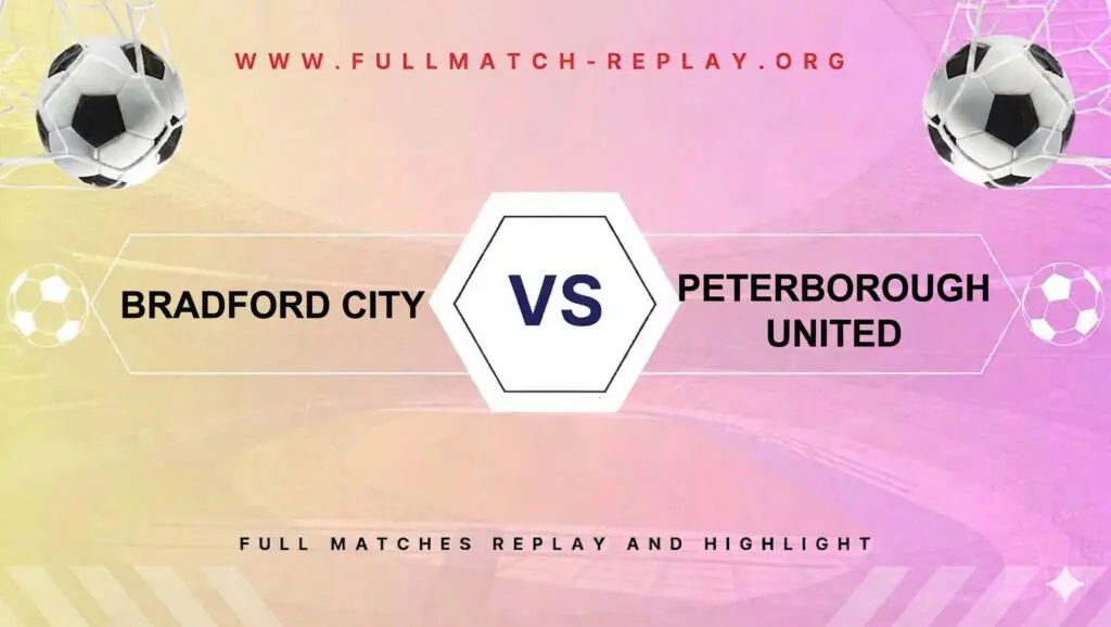 Bradford City vs Peterborough United